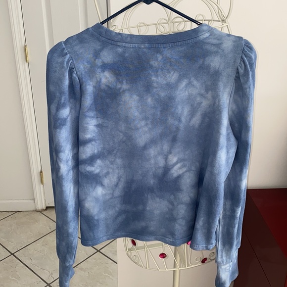 NWT! BB Dakota by Steve Madden Puff Shoulder Tie-Dye Sweatshirt - Picture 7 of 7